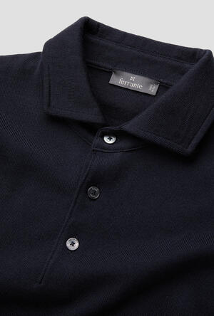 Polo in maglia con collo a camicia ESSENTIAL - Ferrante | img vers.300x/